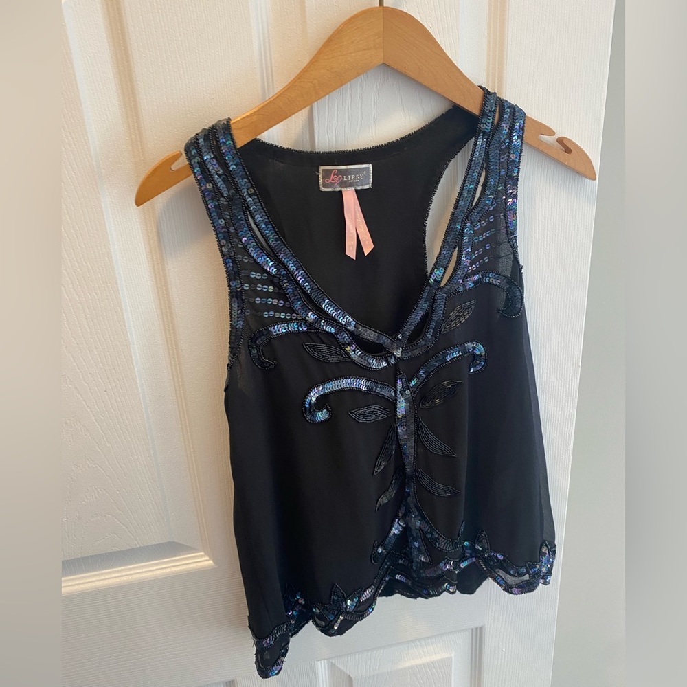 Beautiful silk sequence top